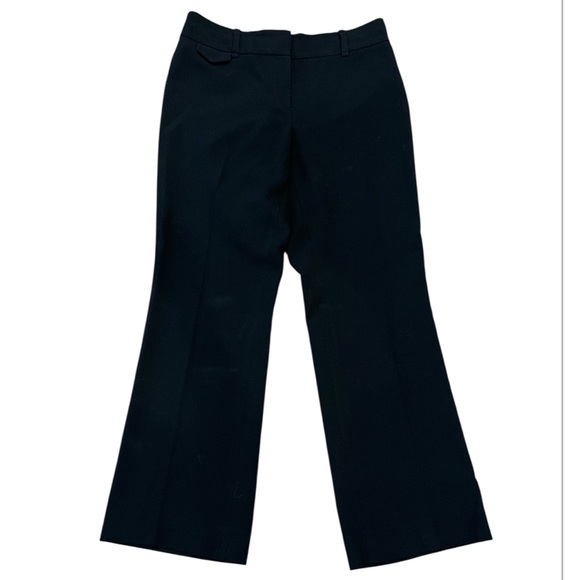 LOFT Julie Size 8 Black Pleated Trousers Pants - Picture 1 of 9